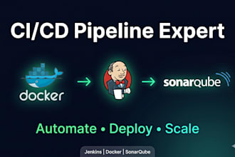 set up cicd pipeline using jenkins docker and sonarqube