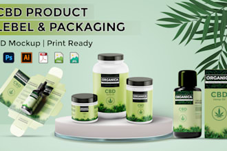 do custom cbd or hemp product label and packaging design