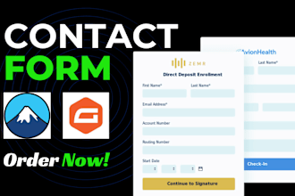 fix or create responsive gravity forms and website contact forms within 12 hour