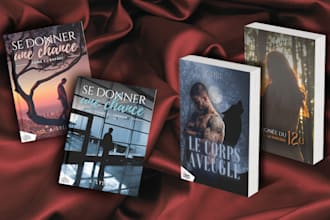 create a photographic book cover adapted to your story