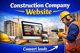create construction company website, general contractor