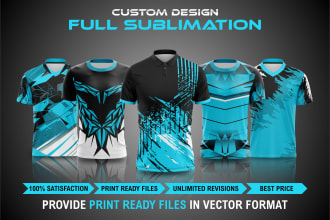 design custom jersey,  esports, hoodie, or sublimation