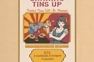 design retro or vintage flyer or poster
