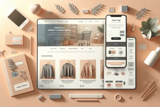 elevate shopify store with stunning landing page, home page, and product page