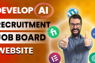 develop a professional job board, recruitment website like linkedin and indeed