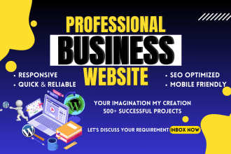 design and develop clean and modern business website