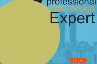 make a flyer, poster for you in a4 a5 size elegant professional design