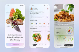 build food analysis app, food tracking app, calories tracker app, nutrition app
