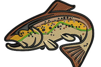 do embroidery digitizing into dst vp3 jef pes exp in 2 hour