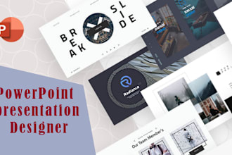 design an outstanding powerpoint presentation google slides and pitch deck
