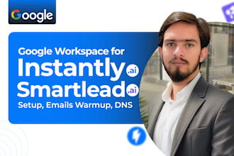 setup google workspace for instantly ai or smartlead cold email warm up