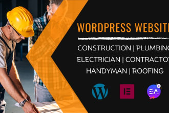 design construction, renovation, plumbing,  handyman website