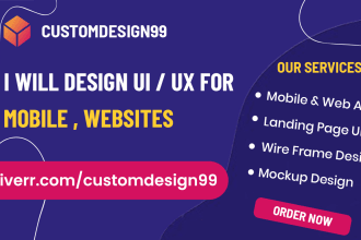 design wireframes, UX UI design, and prototypes in figma