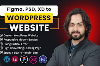 do figma to wordpress psd to elementor xd to wordpress and figma to elementor