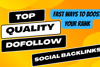 do 60 quality high da dofollow backlinks SEO link building