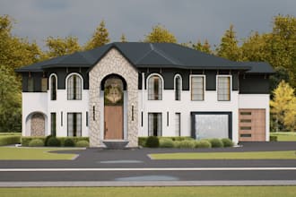 do best 3d models in sketchup or revit and 3d rendering