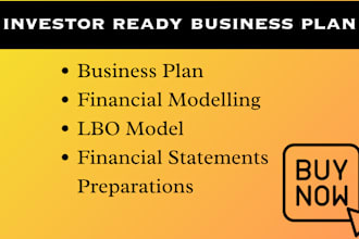 do start up business plan financial model, lbo model and three statement model