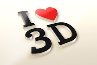 make vectorization for your logo or make 3d