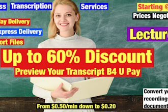 transcribe your lecture into a document
