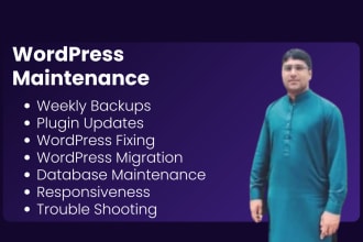 do wordpress maintenance, website updates and support