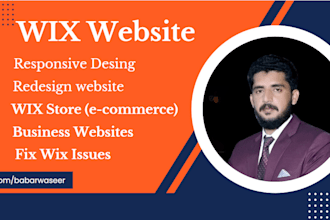 design or redesign responsive wix websites and fix wix issues