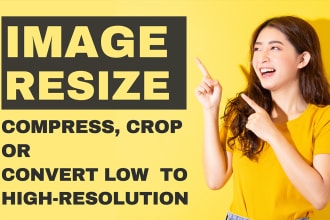 resize image, cut out, crop, upscale, compress, or add watermark bulk images