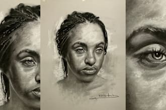 draw a beautiful pencil portrait