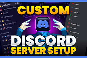 setup best custom discord server within 24 hours