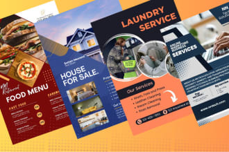 design flyer for medical, rastaurant, buisness, personal use