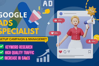 setup and manage your google ads adwords PPC campaigns to improve sales