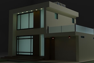 create 3d architecture buildings blender and planner 5d