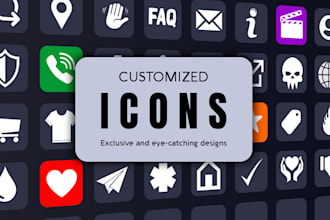 design custom icons for your application or web site