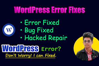 fix wordpress any error