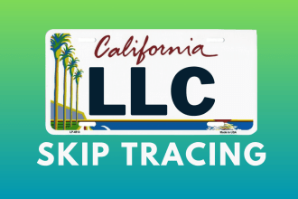 do llc and entity skip tracing for california