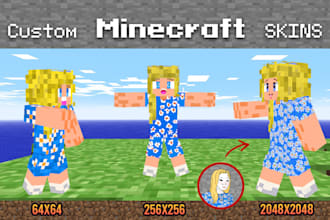 design custom minecraft skins for you