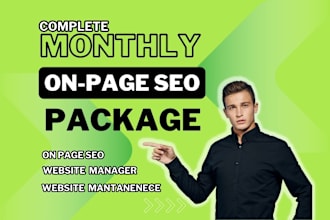 be your monthly complete onpage seo website manager