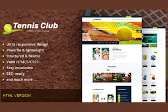 build tennis shopify store tennis sport wear and sport website and dropshipping