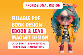 design PDF make editable and fillable form or format ms word document
