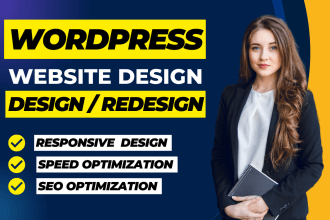 do website development, clean and modern  wordpress website redesign