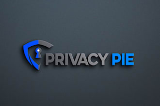 design logo about tech, cyber security, crypto, startup app icon technology