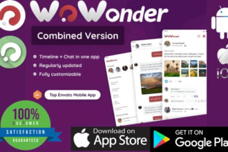install wowonder social android IOS app and fixed bugs