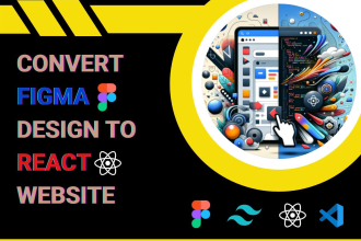 convert figma to react or next js using tailwind css