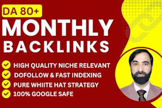 provide high quality monthly manual seo mix dofollow backlink services
