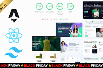 build a fast SEO optimized business website using astro, next js or react
