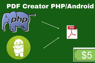generate PDF by using PHP or android studio
