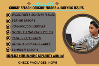 fix semrush errors, indexing issues and also do schema markup