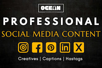 be your social media content and posts creator