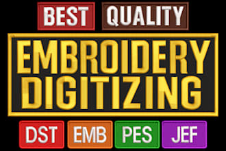custom embroidery digitizing, digitize image for embroidery patch design cap hat