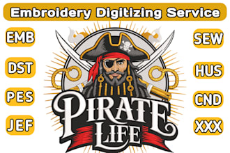 custom embroidery digitizing, digitize image for embroidery patch design cap hat