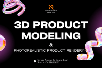 do 3d product modeling and rendering for amazon, ar and 3d web